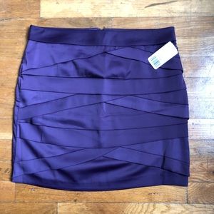 NWT Forever 21 Purple Satin Mini Skirt - Size L